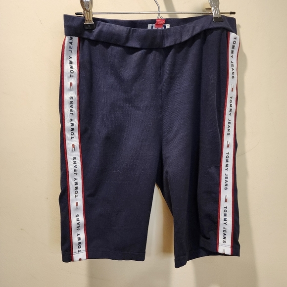 TOMMY JEANS women's navy bike shorts size S/P - Picture 5 of 7